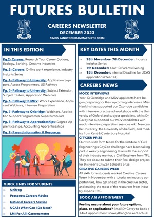 Pages from Sixth Form Futures Bulletin December