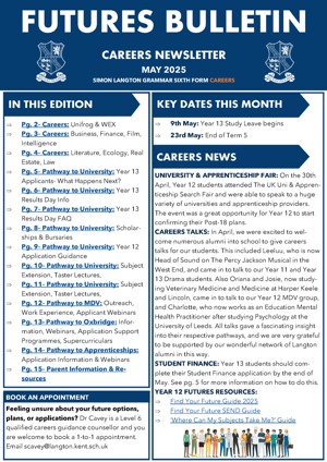 Futures Bulletin May 2025 Sixth Form